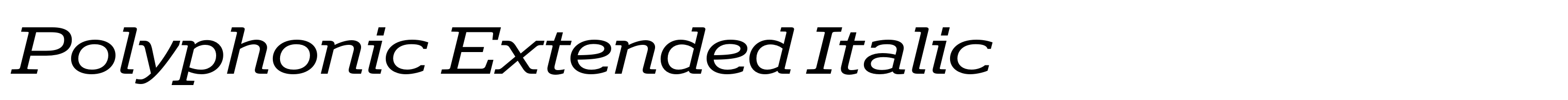 Polyphonic Extended Italic